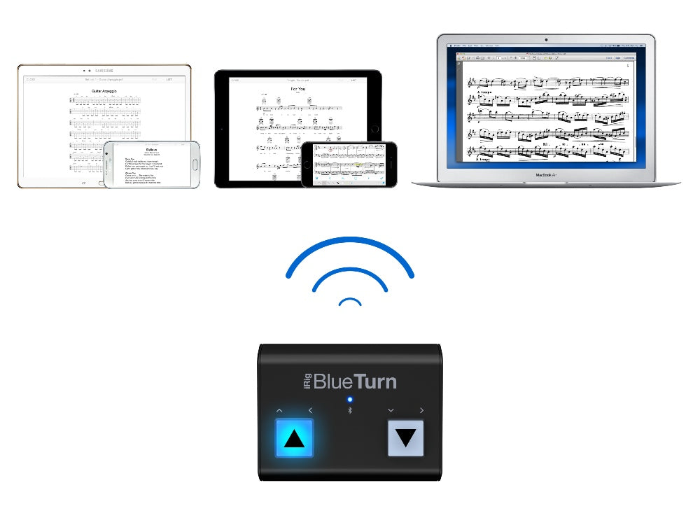 IK Multimedia iRig Blueturn fotpedal för iOS