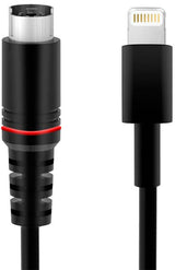 IK Multimedia Lightning till Mini-DIN strömkabel