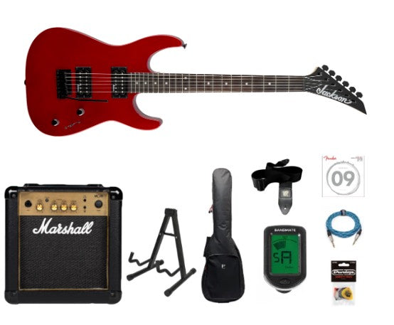 Jackson JS11 Dinky Elgitarr Startpaket (Metallic Red)