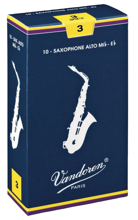 Vandoren Reeds Alto Saxophone Traditional - 2 1/2