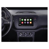 2-DIN ram för Mii, Citigo och uppåt (Blank Black)