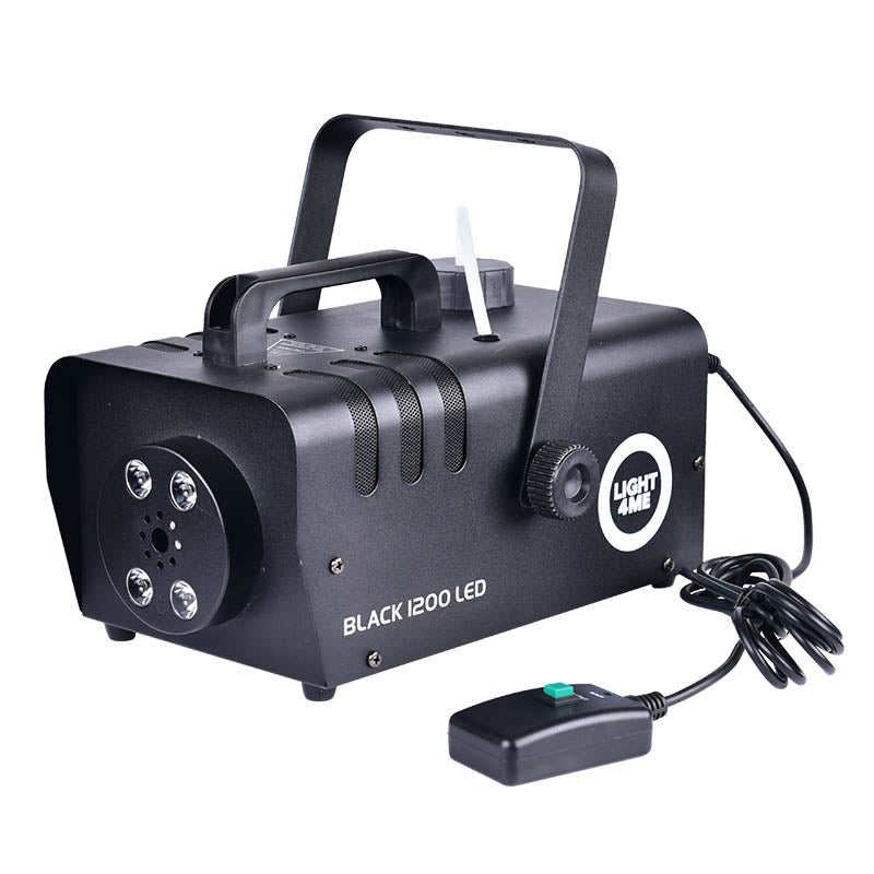 Light4Me BLACK 1200 LED Rökmaskin Bundle