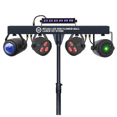Light4Me T-Bar LED PAR flower Ball laser UV strobe
