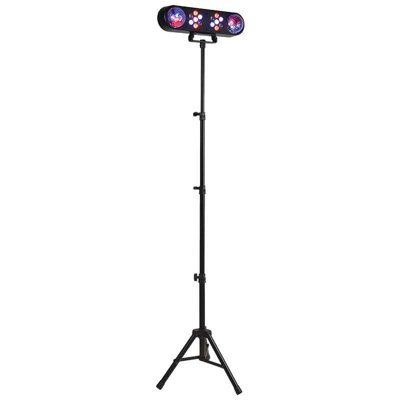 LIGHT4ME MAGIC BAR diskokulleeffekt LED PAR + stativ + fjärrkontroll