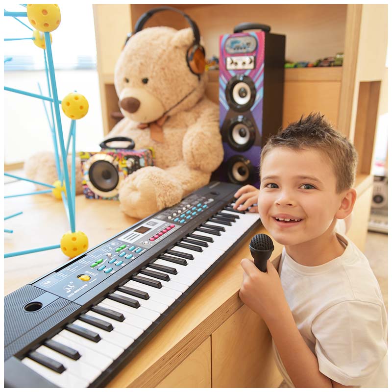 MQ 601 UFB PIANO orgelknappar med mikrofon