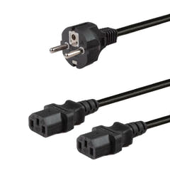 IEC Y-split Strömkabel (250cm)