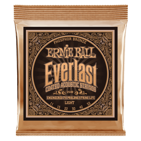 Ernie Ball Everlast belagda fosforbrons gitarrsträngar (akustiska)