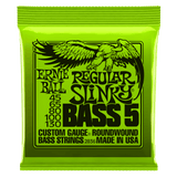 Ernie Ball Slinky Nickel Wound Bas Strings (5)
