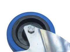ROADINGER svängbart hjul 100 mm BLUE WHEEL med broms