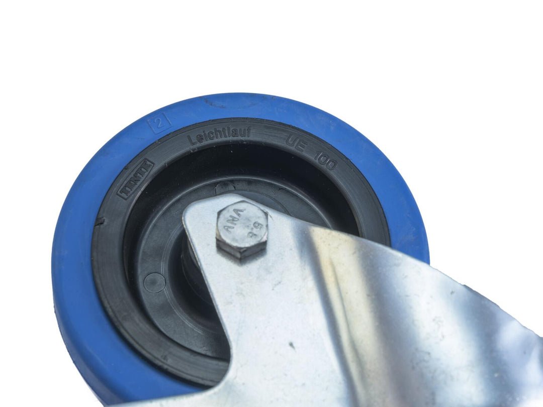 ROADINGER svängbart hjul 100 mm BLUE WHEEL med broms