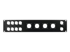 OMNITRONIC Frontpanel Z-19 8x D-Type/4xNL8/T 2U
