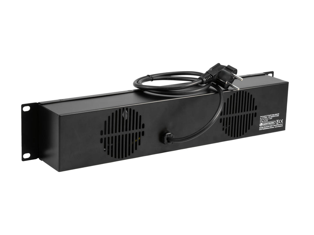 OMNITRONIC Front Panel Z-19 med 2 Fläktar wired 2U