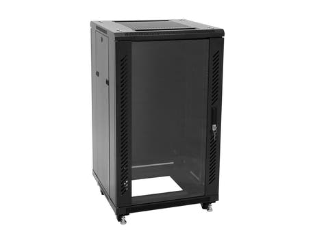 ROADINGER SSC-16 Steel Cabinet med Glasdörr 16U