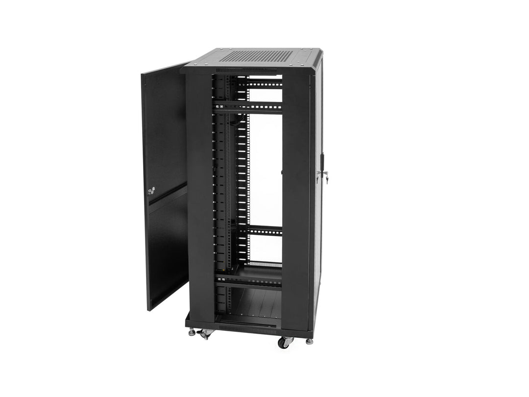 ROADINGER SSC-24 Steel Cabinet med Glasdörr 24U