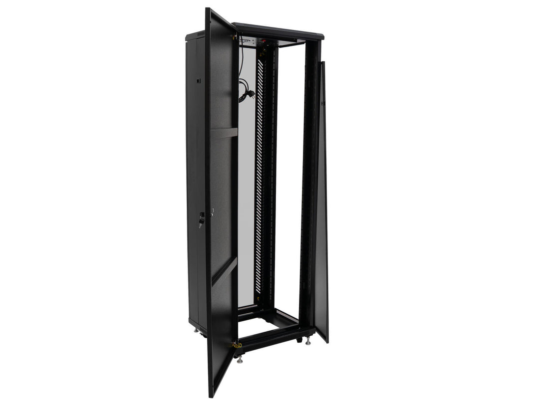 ROADINGER SSC-28 Steel Cabinet med Glasdörr 28U
