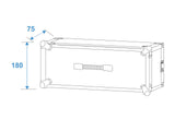 ROADINGER Effect Rack CO DD, 3U, 24cm deep, black