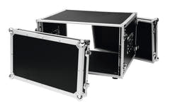 ROADINGER Effect Rack CO DD, 6U, 38cm djupt, svart