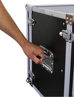 ROADINGER Effect Rack CO DD, 10U, 38 cm djup, svart