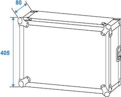 Amplifier Rack 8 Unit 45cm with wheels