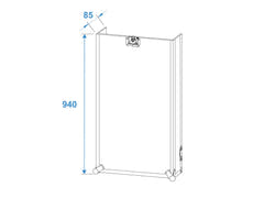 Roadinger Combo Case Pro 17U med hjul