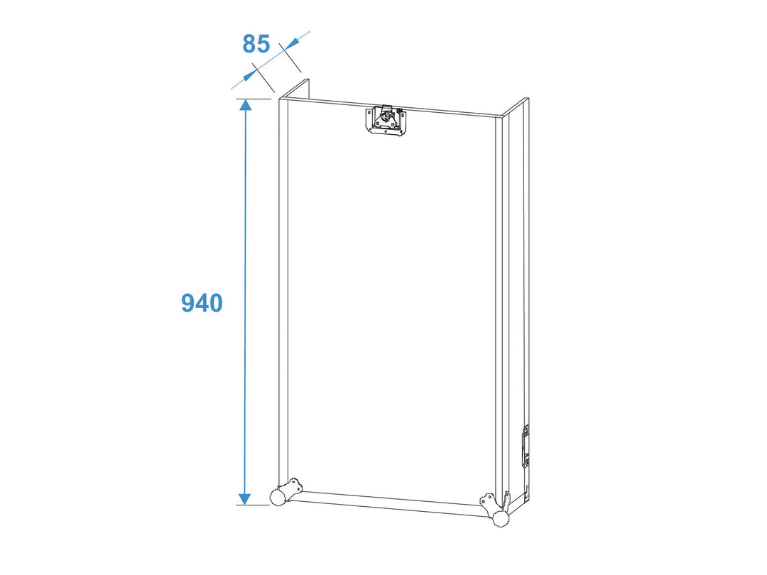 Roadinger Combo Case Pro 17U med hjul