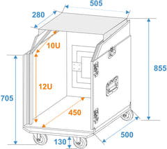 ROADINGER Special Combo Case LS5 Laptopbord, 12U