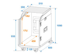ROADINGER Special Combo Case LS5 Laptop Desk, 17U