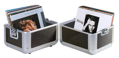 ROADINGER Record Case ALU 50/50, rundad, bk