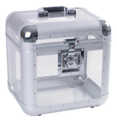 ROADINGER Record Case ALU 75/25, rundad, akryl