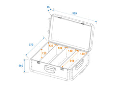 ROADINGER CD Case svart 120 CD med Trolley