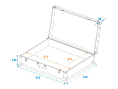 ROADINGER Universal Case Tour Pro 82x32x52 svart