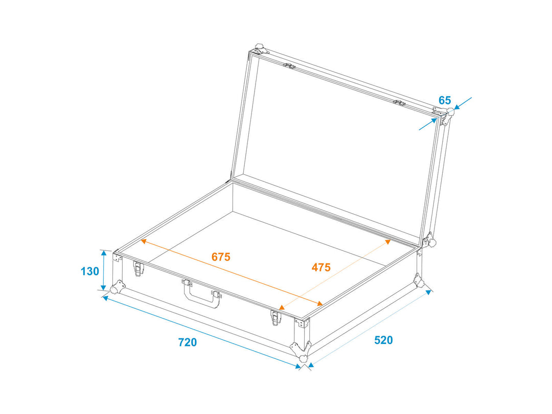ROADINGER universalkoffert Pick 70x50x17 cm