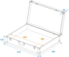 ROADINGER Universal Case FOAM, svart, GR-4 svart