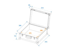 ROADINGER Universal Case FOAM, svart, GR-5 svart