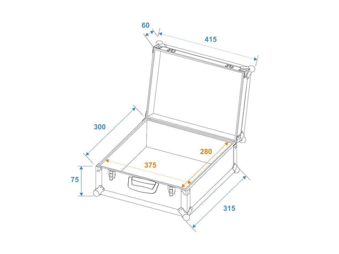 ROADINGER Universal Case FOAM, svart, GR-5 svart