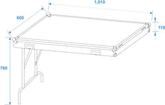ROADINGER WDS-1 Universal Drawer Case med hjul