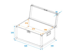 ROADINGER Universellt transportfodral 60x30x30cm