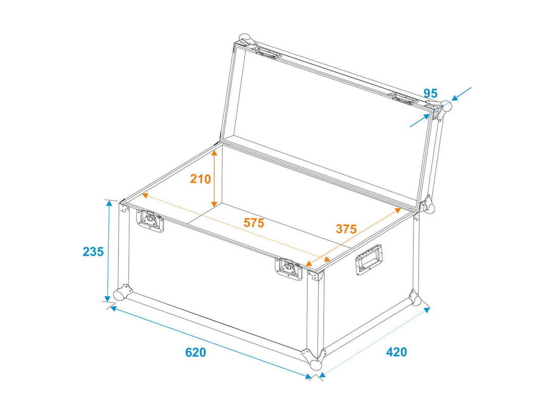 ROADINGER Universellt transportfodral 60x40x30cm