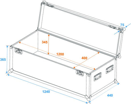 Eurolite Flightcase Pro (120 x 40 x 40 cm)