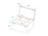 Roadinger Flightcase med skumvägg (53,8 x 29 x 28 cm)