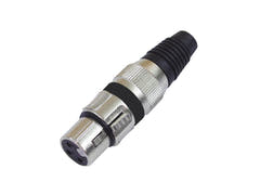 OMNITRONIC XLR-uttag 3-poligt bk 10x