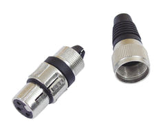 OMNITRONIC XLR-uttag 3-poligt bk 10x