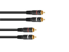 OMNITRONIC RCA-kabel 2x2 10m