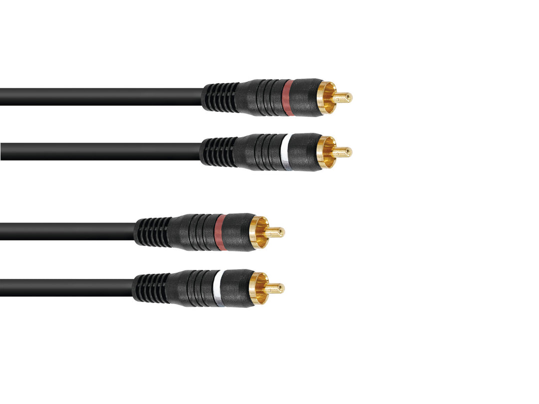 OMNITRONIC RCA-kabel 2x2 10m