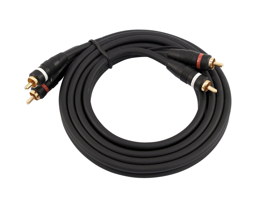 OMNITRONIC RCA-kabel 2x2 jord 1,5m
