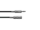 Jackkabel 3,5 mm minijack stereo hane till 3,5 mm minijack stereo hona - 3 meter