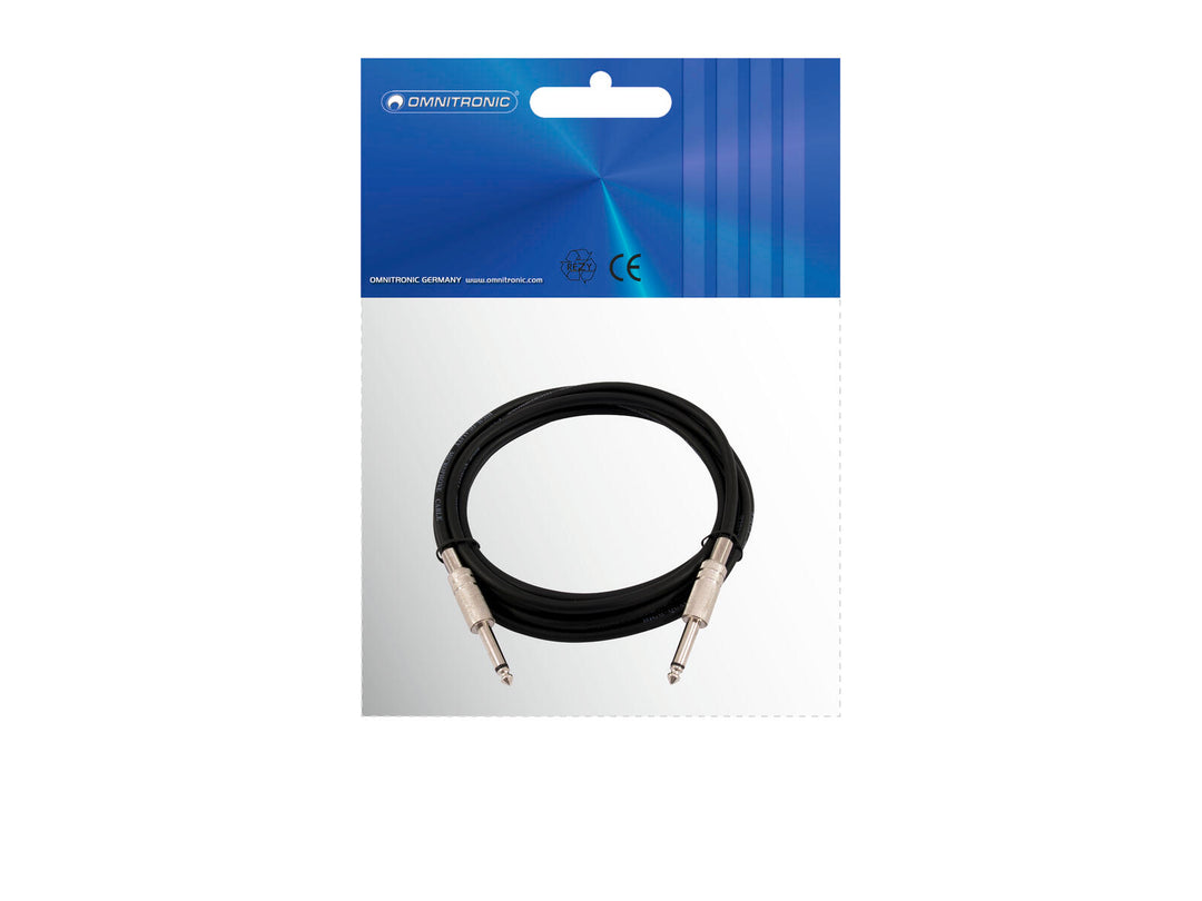 OMNITRONIC Jackkabel 6,3 mono 6m bk