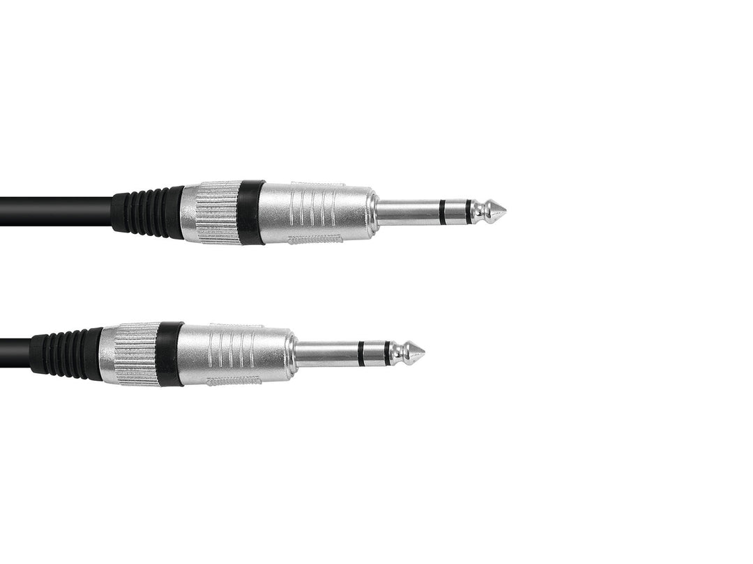 OMNITRONIC Jackkabel 6.3 stereo 1m bk ROAD