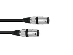 OMNITRONIC Adapterkabel XLR(M)/XLR(M) 0.2m bk