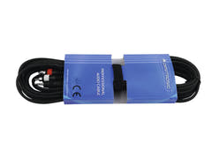 OMNITRONIC Adapterkabel 3.5 Jack/2xRCA 6 m svart